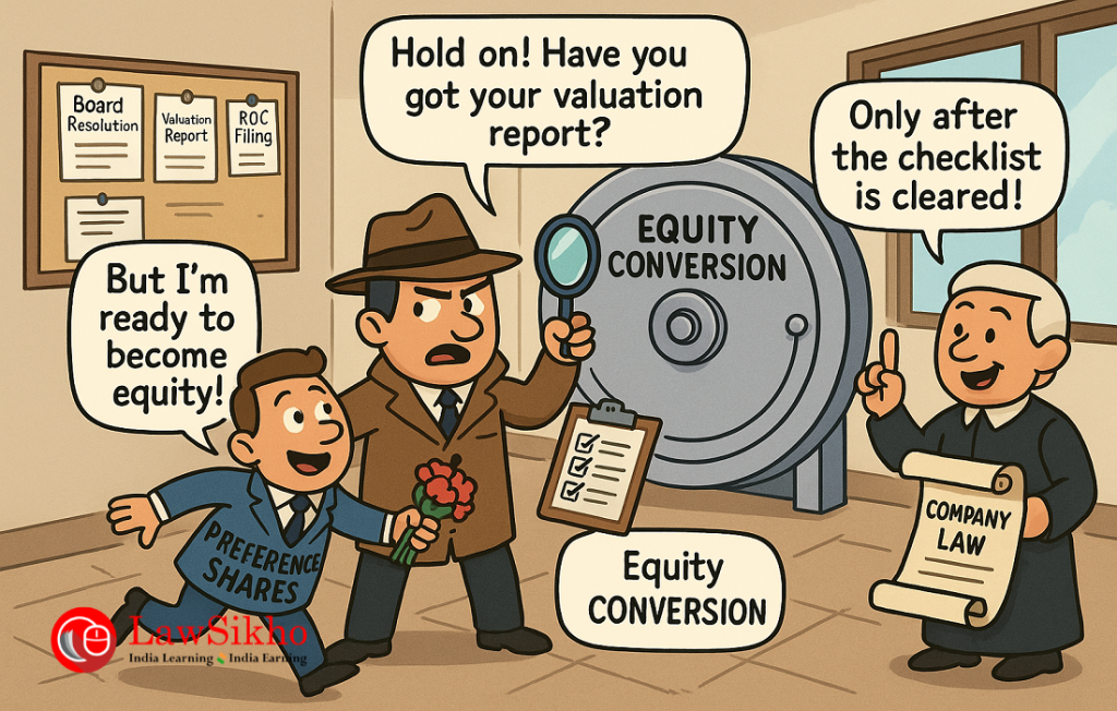 Due diligence checklist to convert preference into equity shares