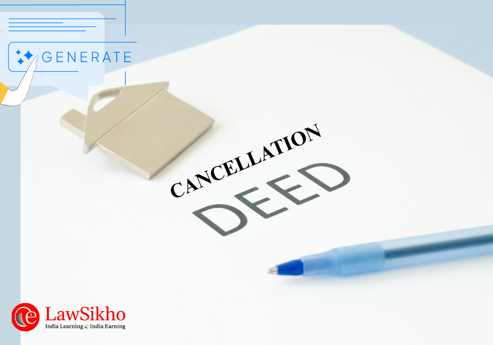 Decorative image for cancellation deed