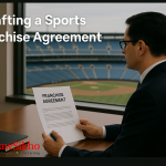 Decorative image on drafting sports franchise agreement