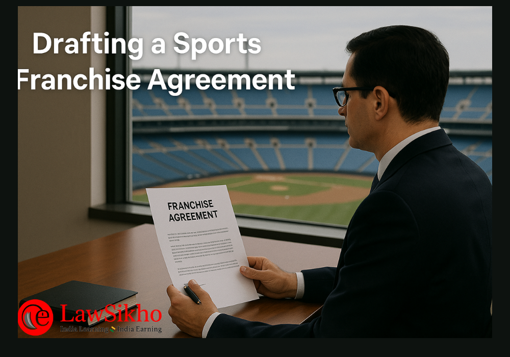 Decorative image on drafting sports franchise agreement