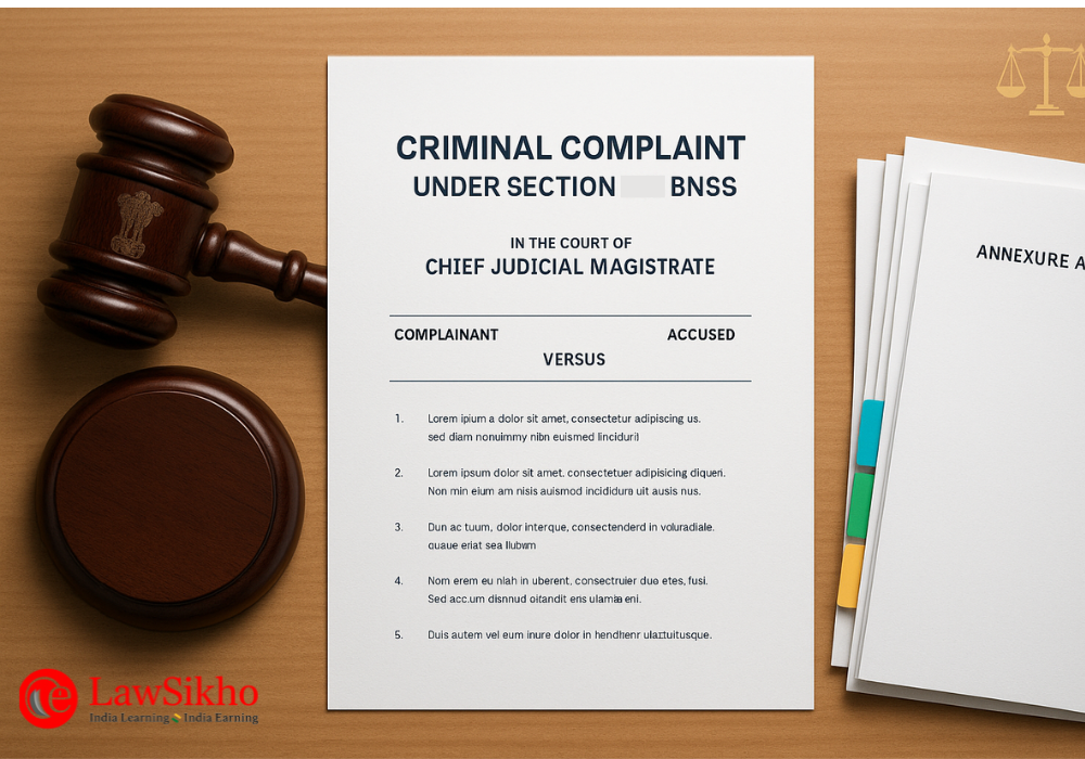 Criminal Complaint Format