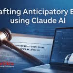 Drafting anticipatory bail petition using Claude AI for lawyers.