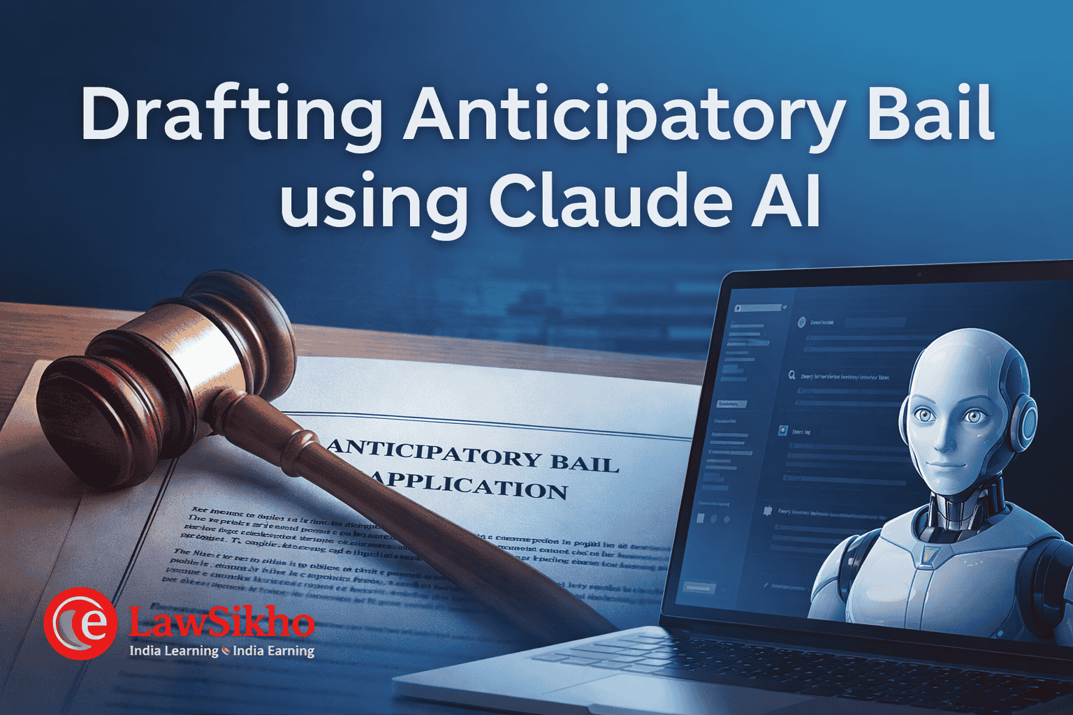 Drafting anticipatory bail petition using Claude AI for lawyers.