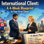 4-week blueprint to get first international client with global legal professionals