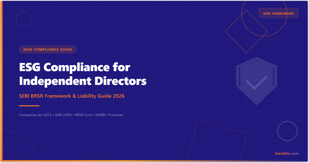 ESG Compliance for Independent Directors: SEBI BRSR Guide 2026