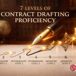 7 levels of contract drafting proficiency, from Beginner Level 1 to Pro Level