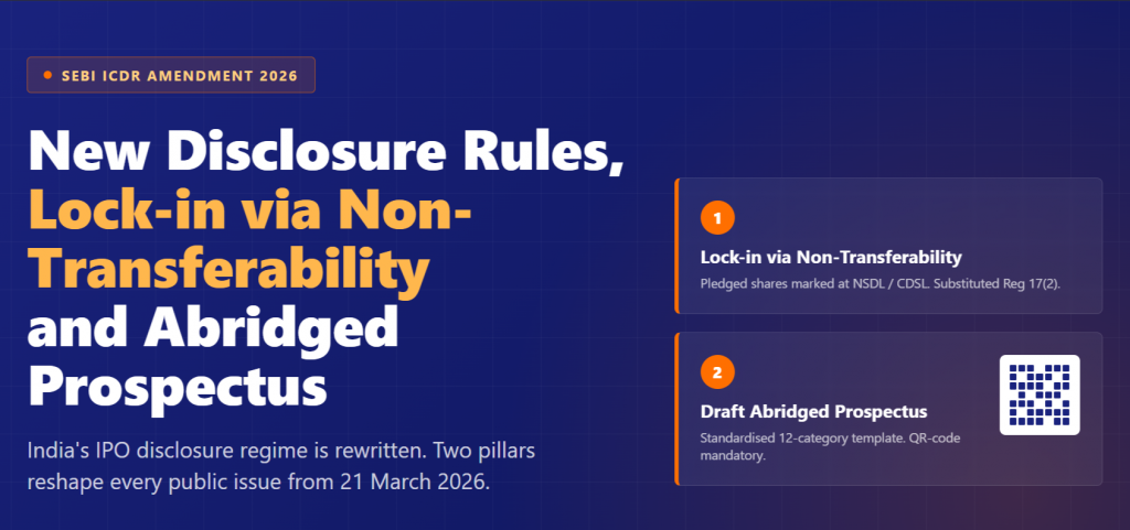 SEBI ICDR Amendment 2026: Lock-in & Abridged Rules