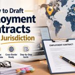 How to draft employment contracts for any jurisdiction, legal contract drafting guide with global employment law concept