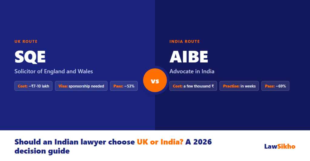 SQE vs AIBE: Should Indian Lawyers Choose UK or India?