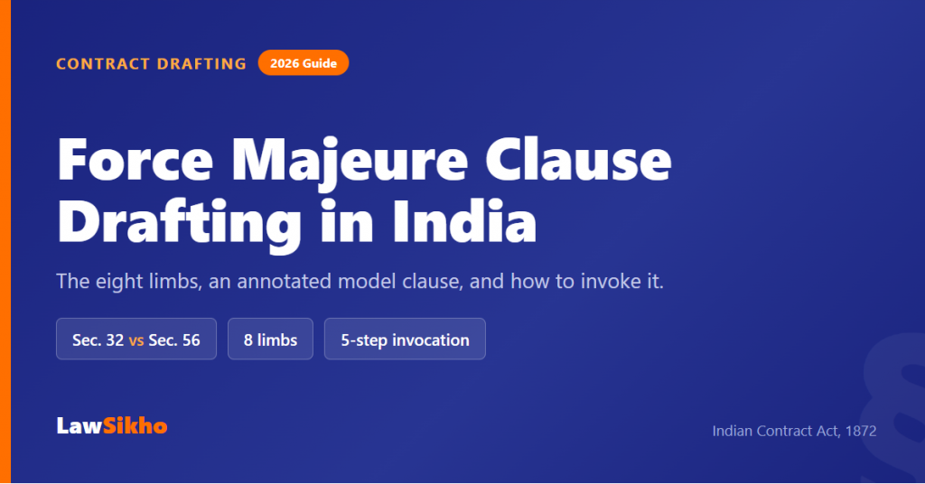 Force Majeure Clause Drafting in India: 2026 Guide