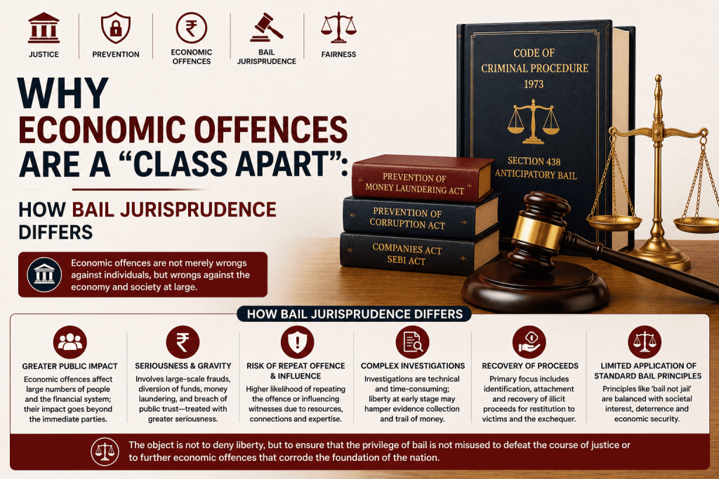 Why Economic Offences Are a “Class Apart”: How Bail Jurisprudence Differs